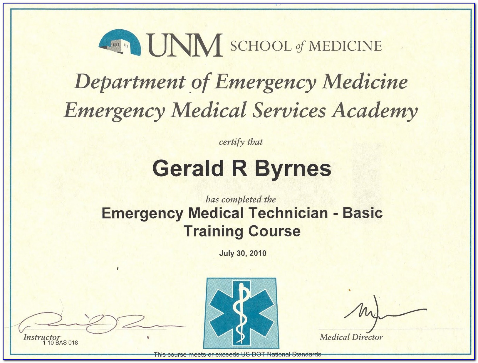 Emt Certification New Mexico