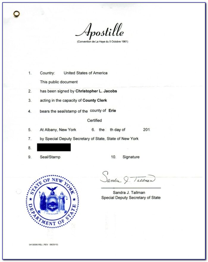 Example Of Apostille Certificate