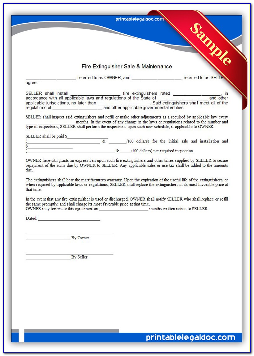Fire Extinguisher Refilling Certificate Format