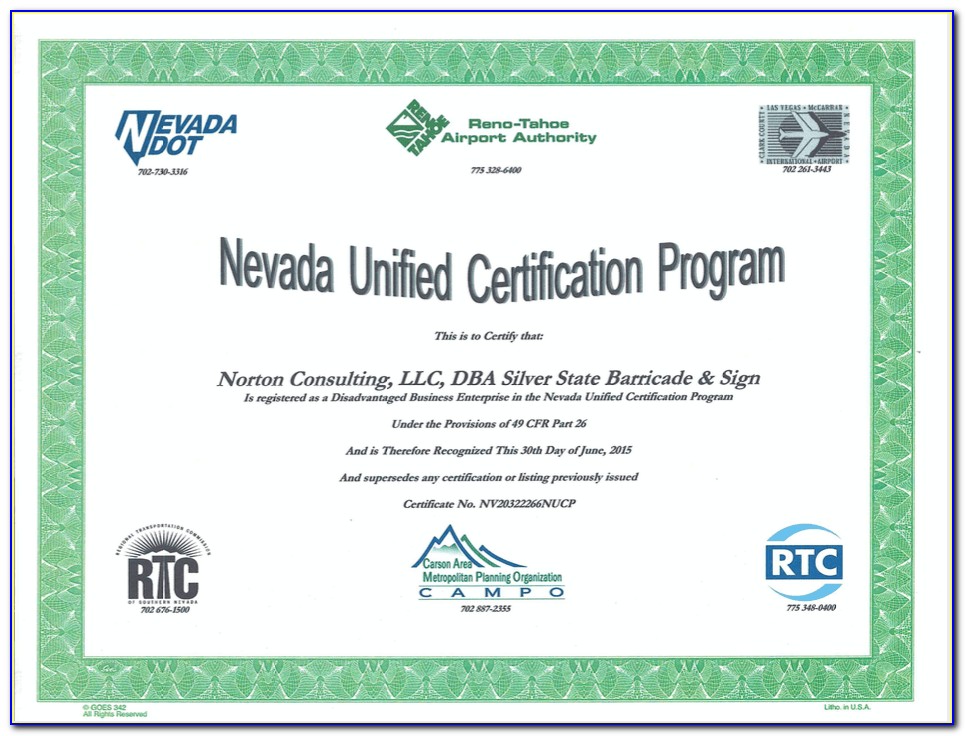 Flagger Certification Nevada