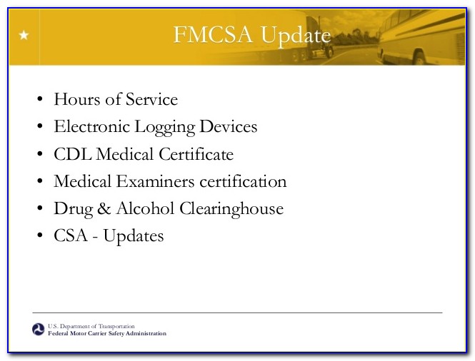 Fmcsa Medical Examiner's Certificate Form