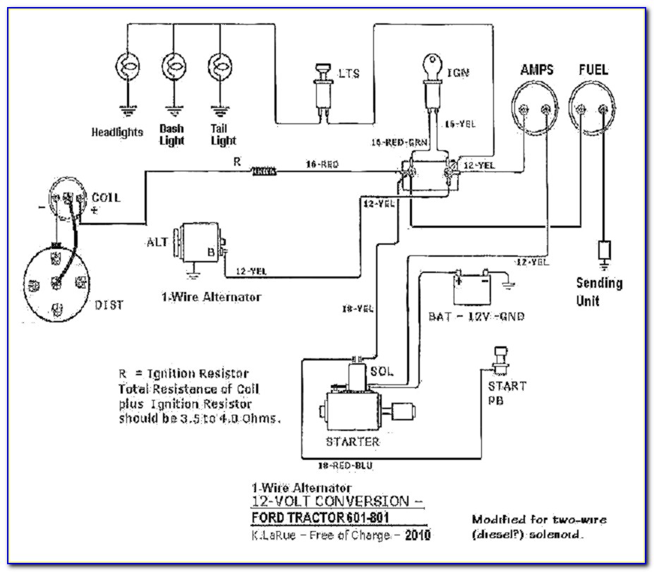 Ford 8n Alternator Wiring Diagram