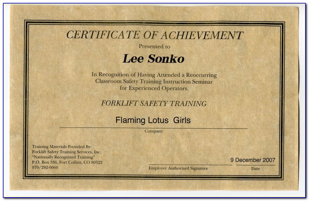 Forklift Certification Baltimore