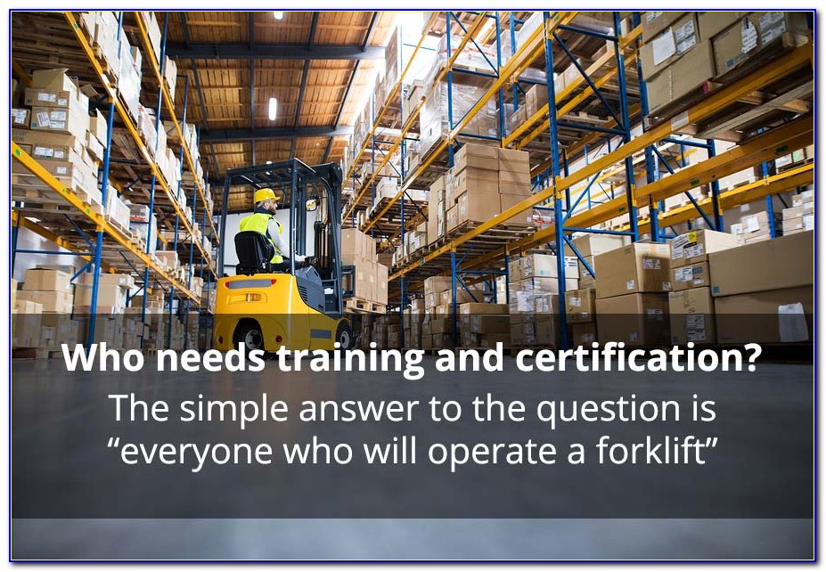 Forklift Certification Renewal Requirements