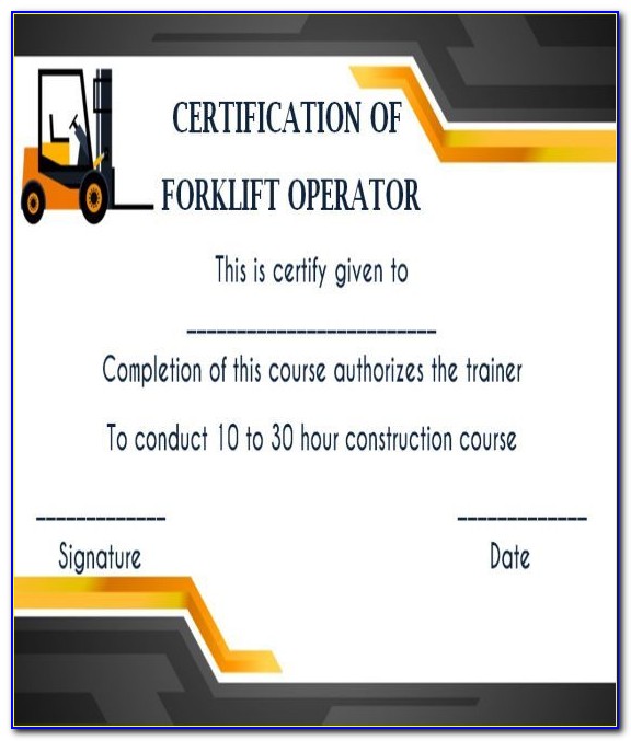 Forklift License Test Questions