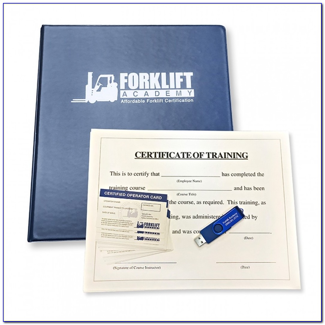 Forklift Train The Trainer Certification Expiration