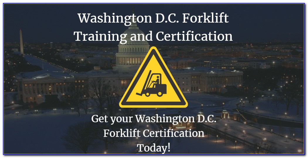 Forklift Training Washington Dc