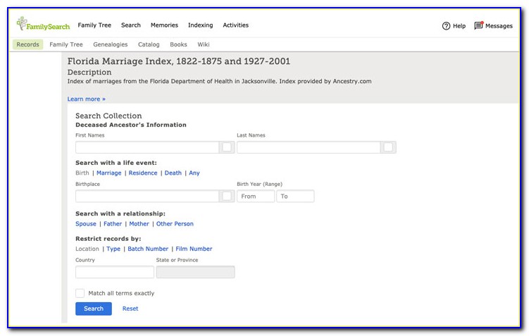 Free Marriage Certificate Search Online