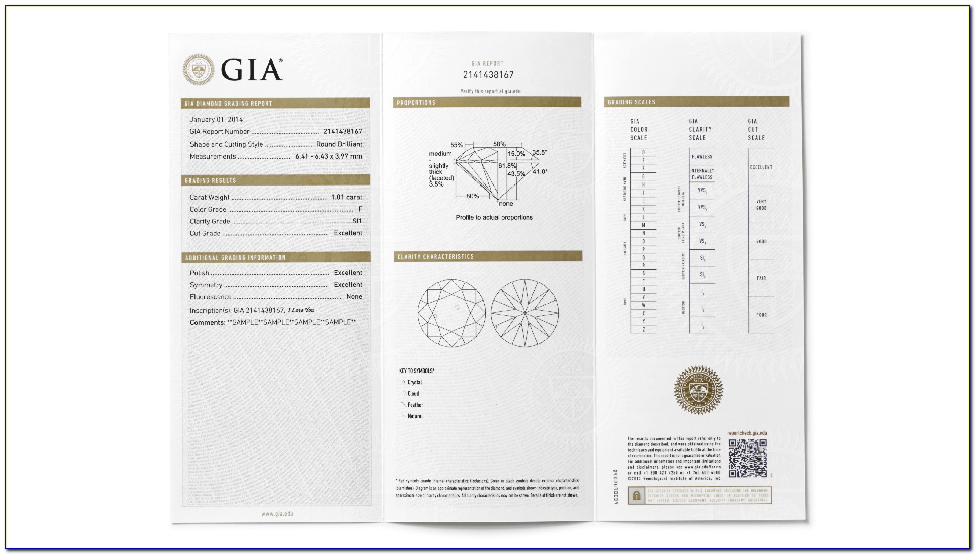 Gia Diamond Certificate Report Check