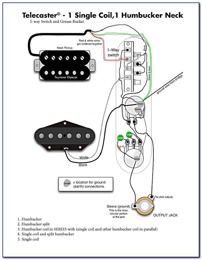 Guitar Wiring Diagrams 2 Humbucker 3 Way Toggle Switch
