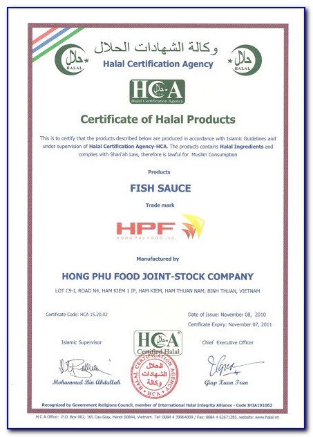 Halal Certification Agency In India