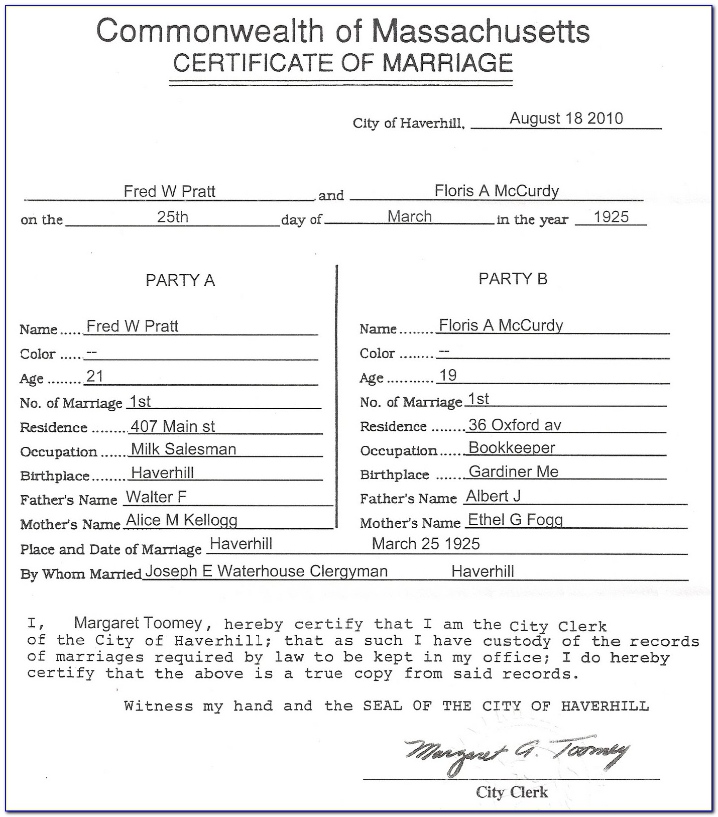 Hawaii Birth Certificate 1961