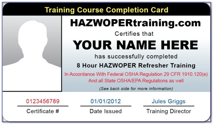 Hazmat Training Renewal