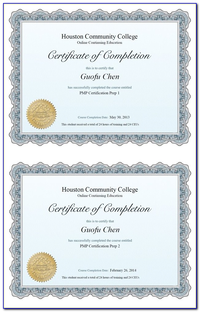 Hcc Certificate Courses