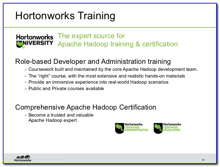 Hortonworks Hadoop Certification Practice Test