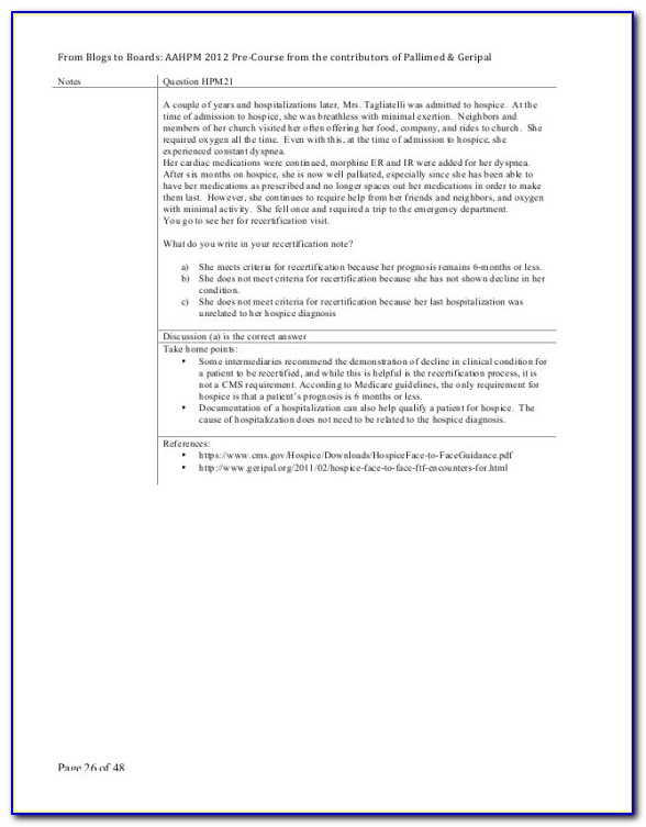 Hospice And Palliative Care Nursing Certification Study Guide