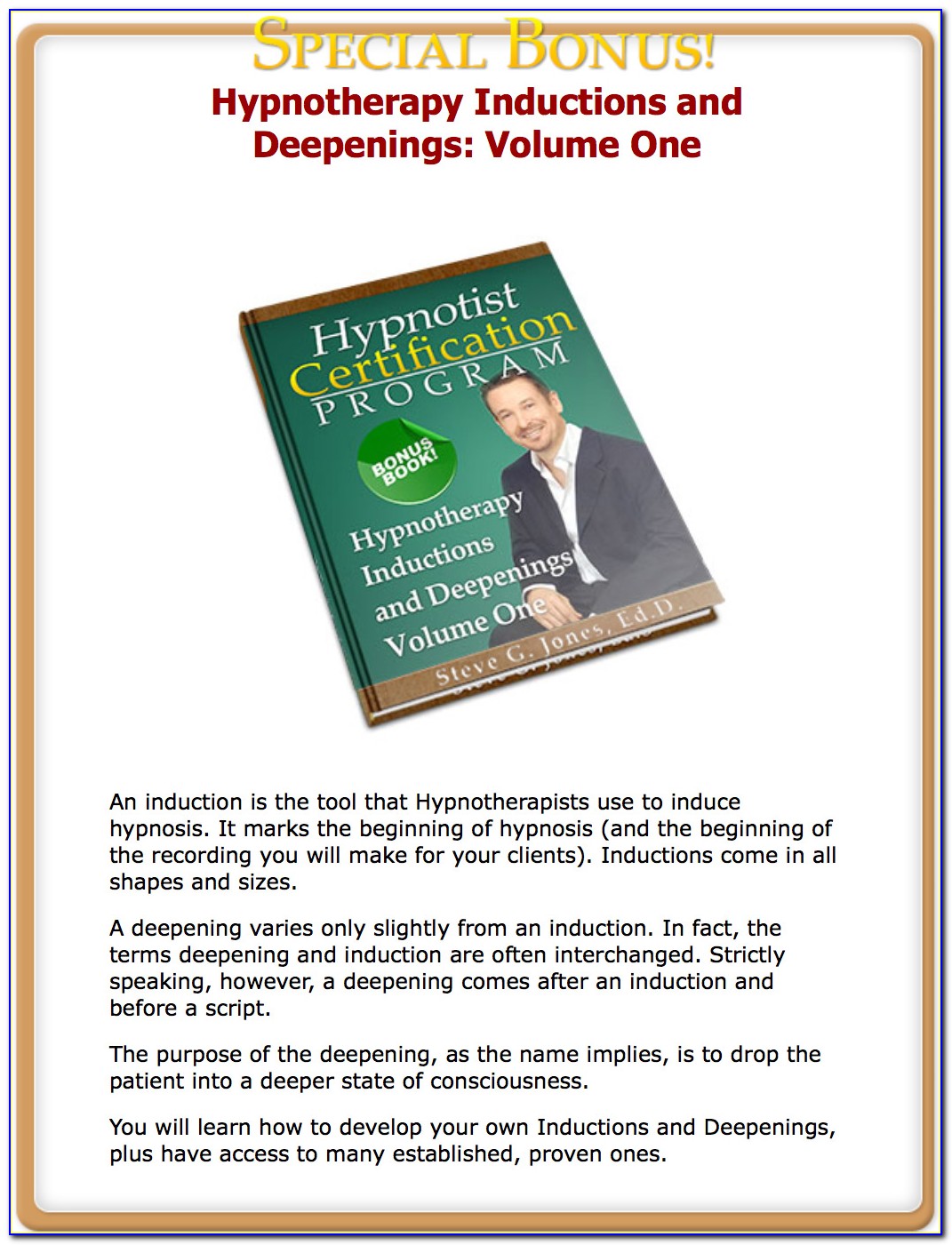 Hypnotherapy Certification Online