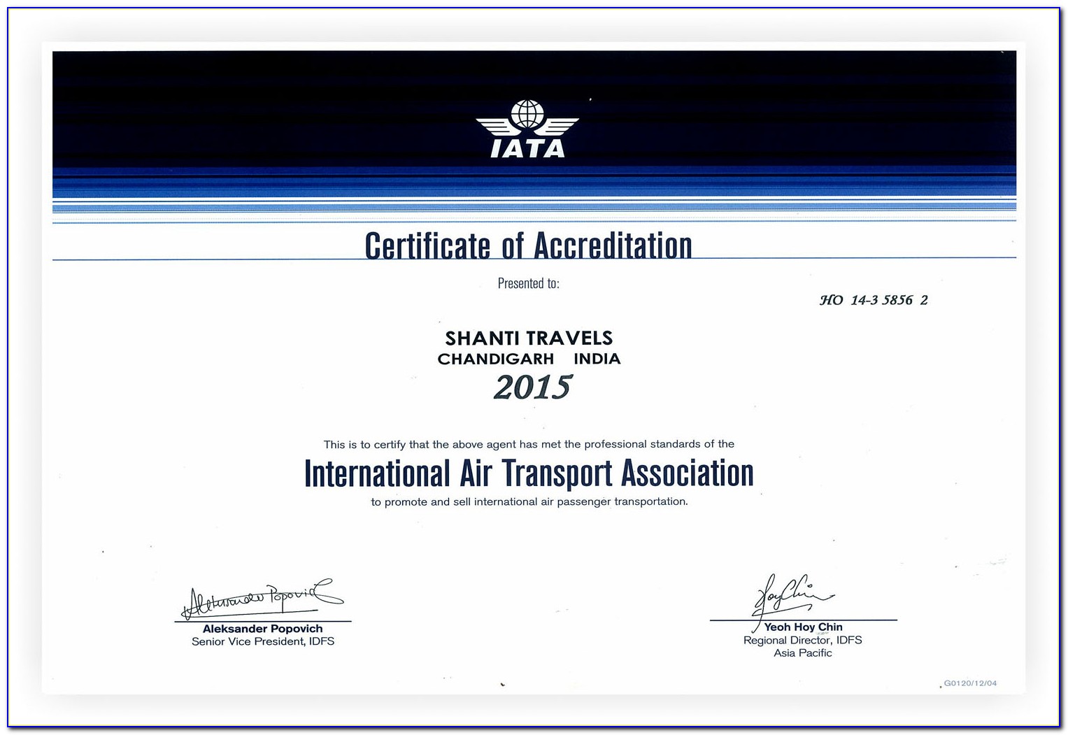 Iata Certified Travel Agency