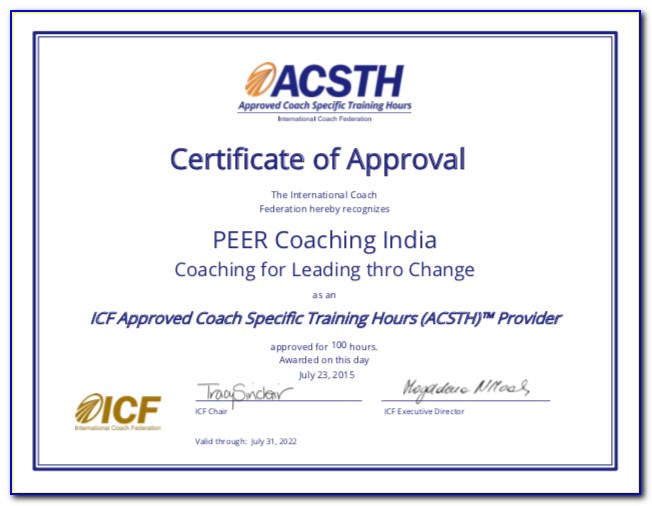 Icf Online Coaching Certification