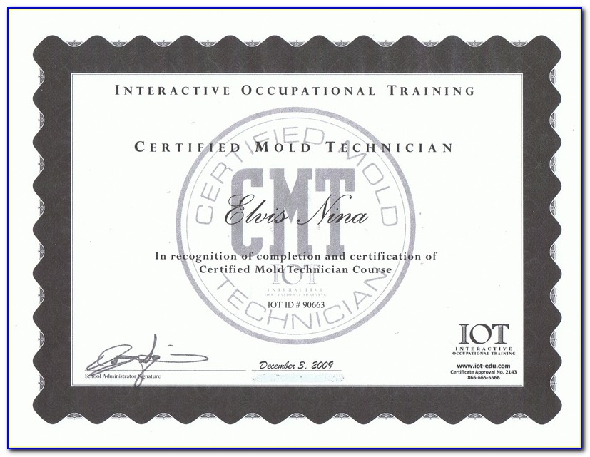 Iicrc Mold Remediation Certification Classes