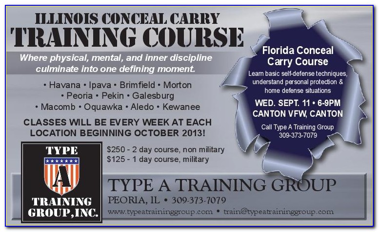 Illinois Concealed Carry Course Of Fire