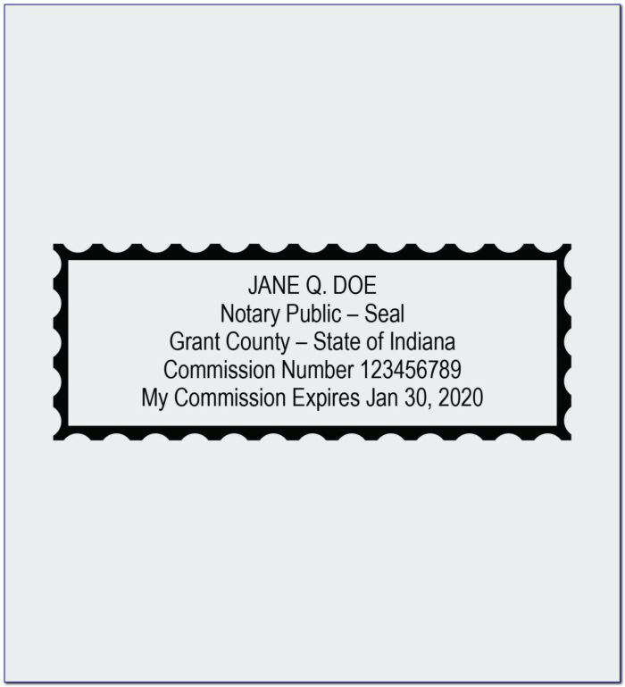 Indiana Secretary Of State Notary Certificate