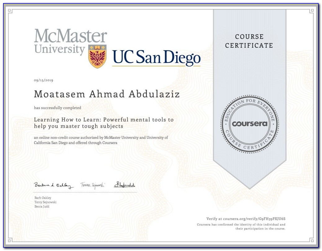 Is Coursera Certificate Recognized