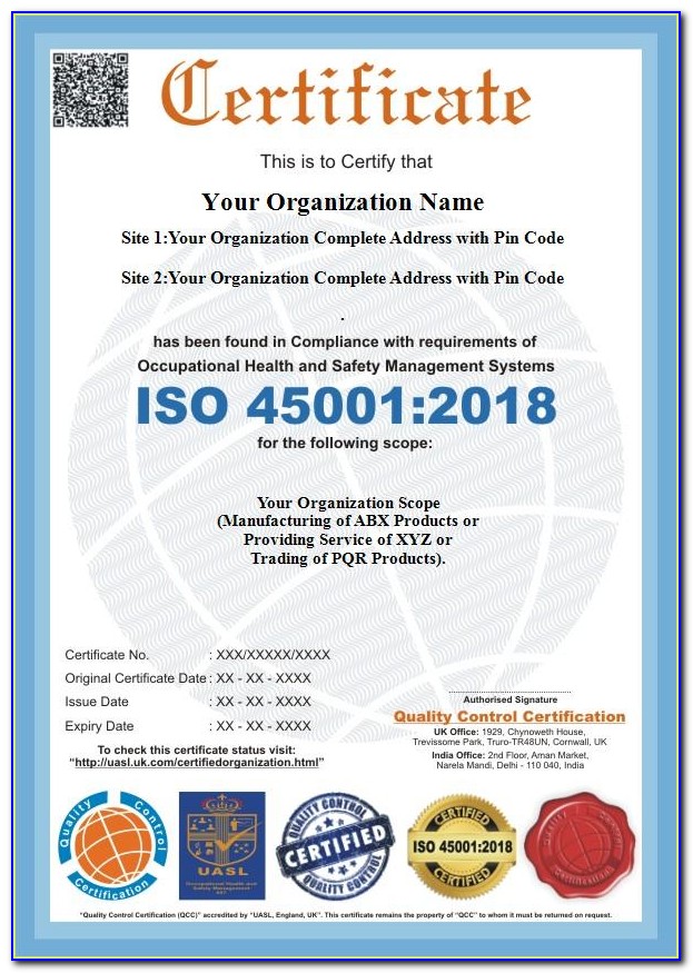 Iso 45001 Certification Process