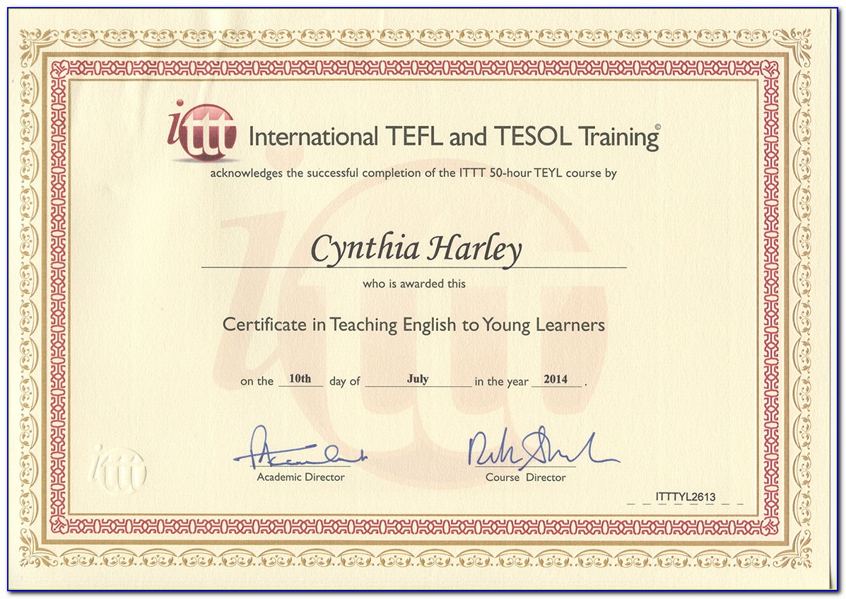 Itc International Tefl Certificate Prague