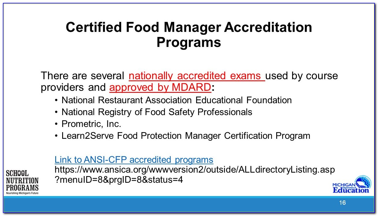 Learn2serve Certified Food Protection Manager Certification Practice Exam