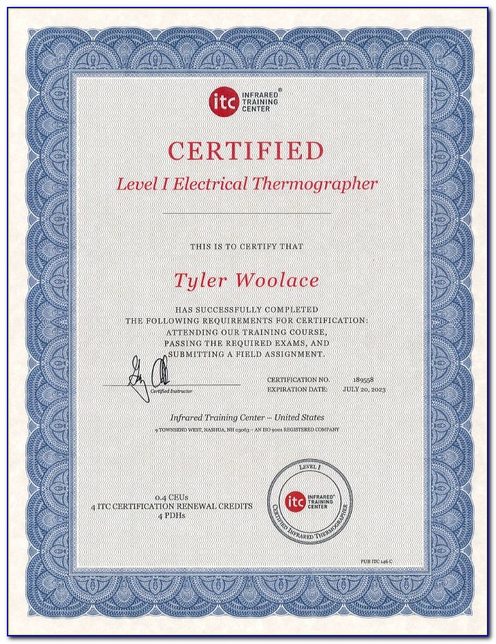 Level 1 Thermography Certification Course