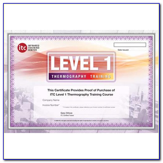 Level 1 Thermography Certification Training
