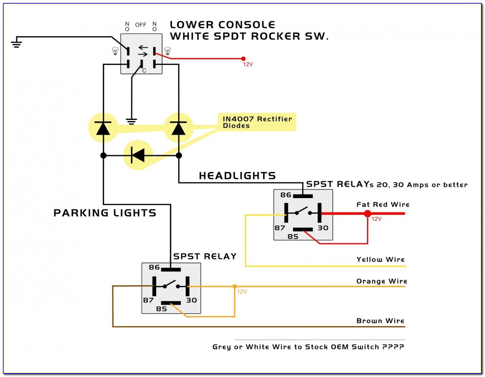 Lighted Rocker Switch Wiring Diagram