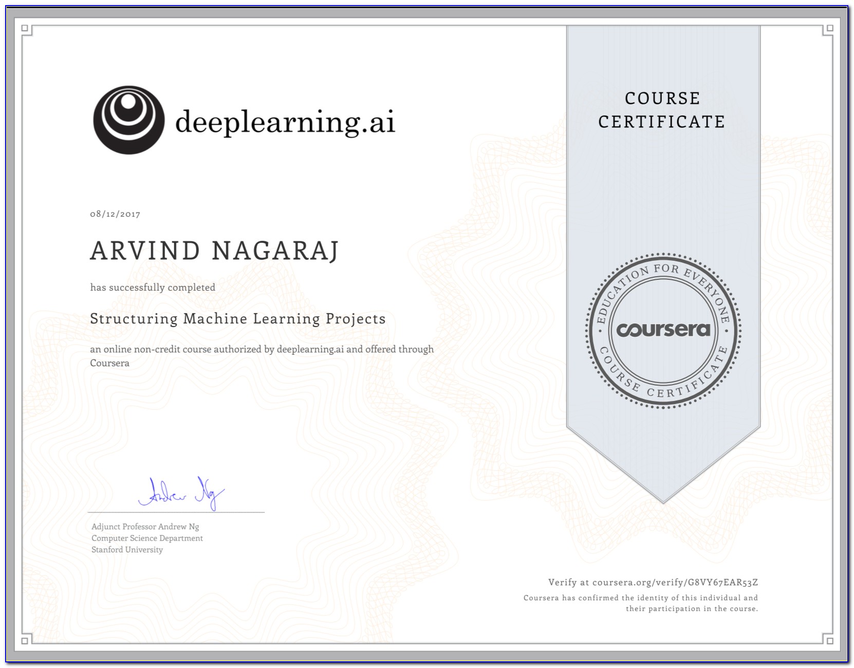 Machine Learning Degree Coursera