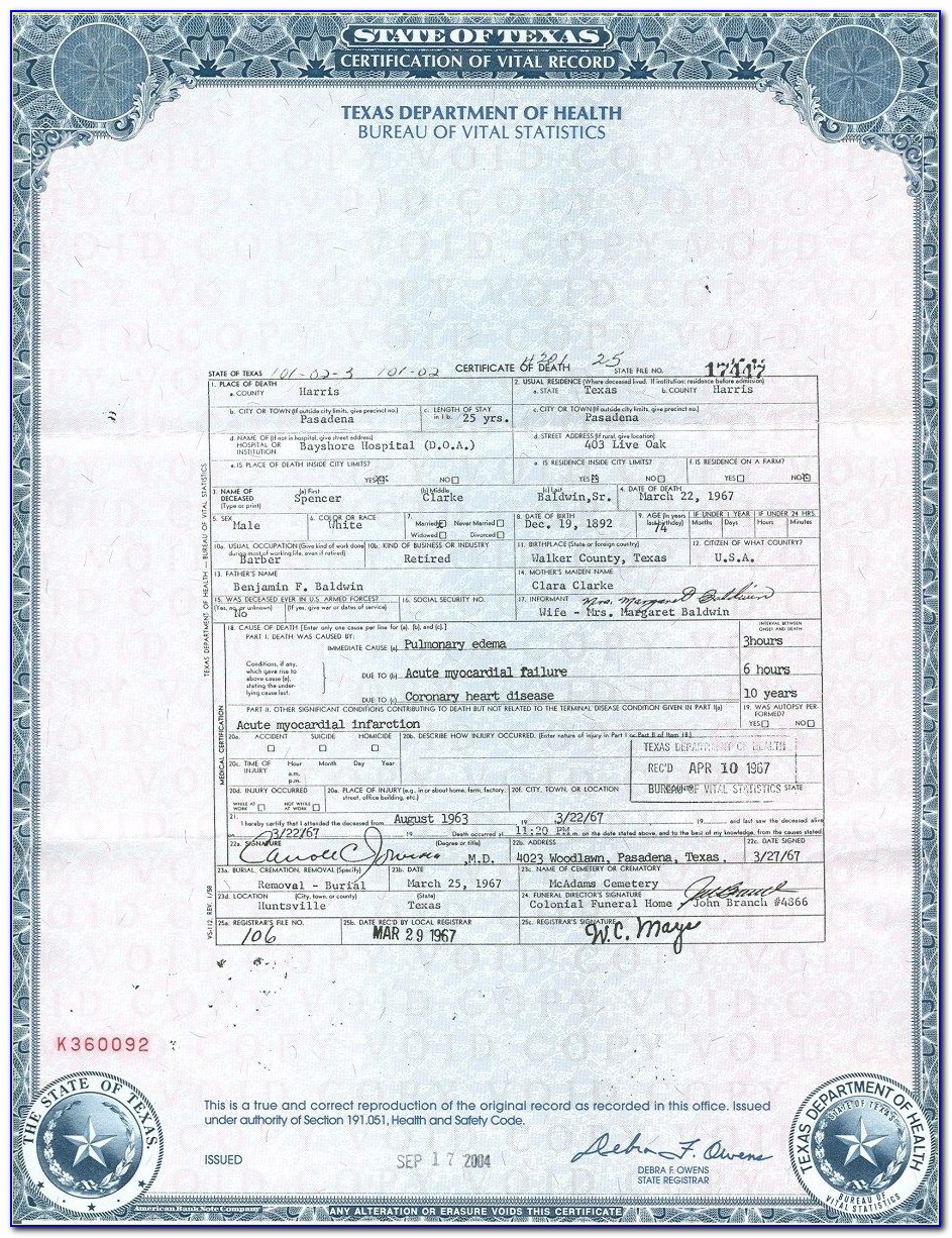 Mclean County Illinois Birth Certificate