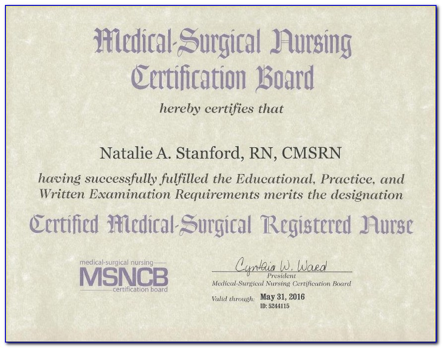 Med Surg Nursing Certification Ancc
