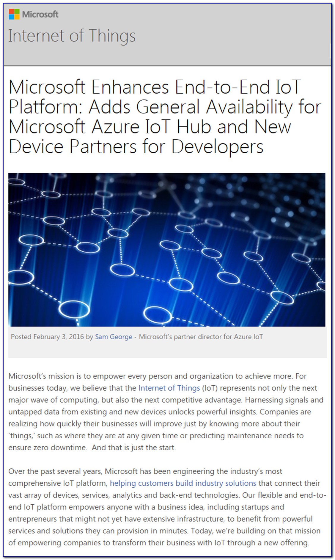 Microsoft Azure Iot Hub Certificate