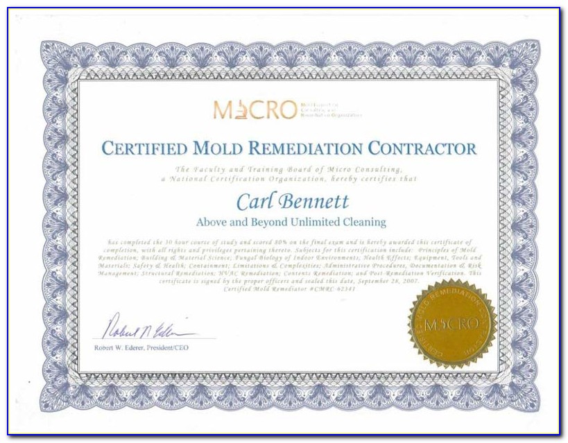 Mold Remediation Certification Classes Nj