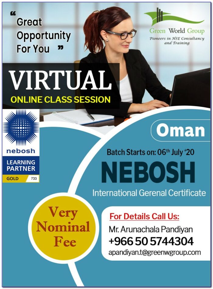 Nebosh Certificate Online Training