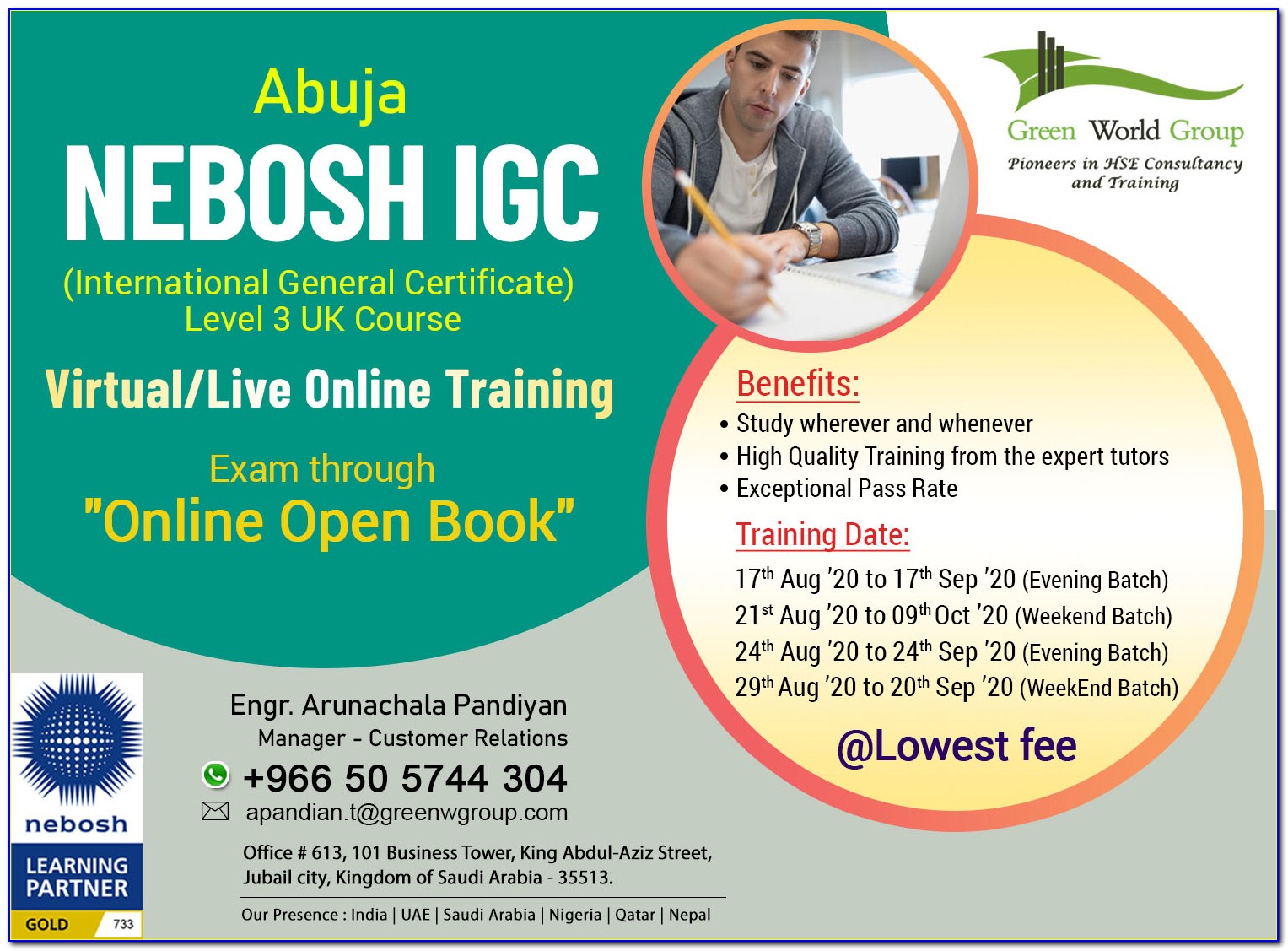 Nebosh International General Certificate Online Course