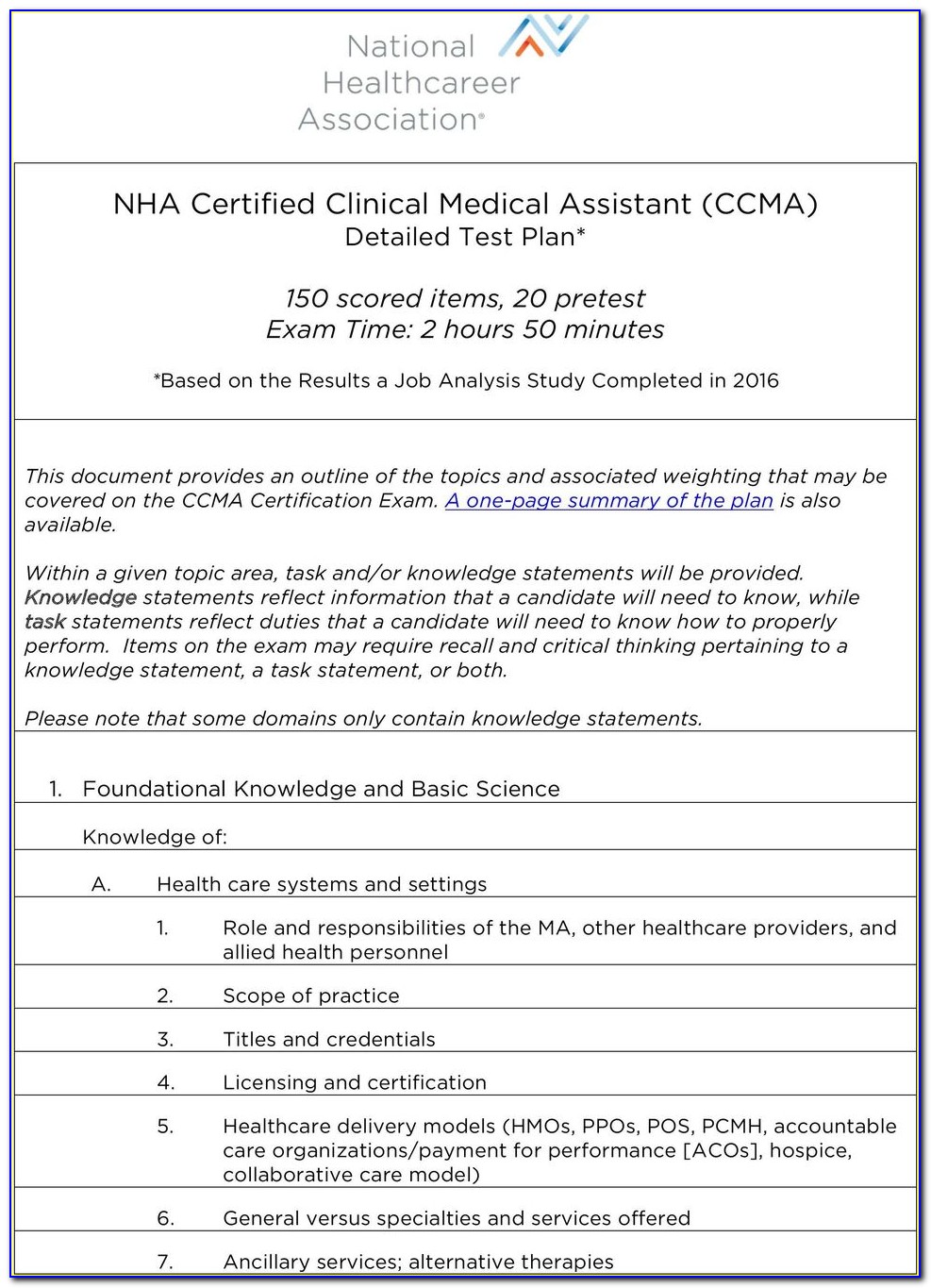 Nha Certified Medical Assistant Test