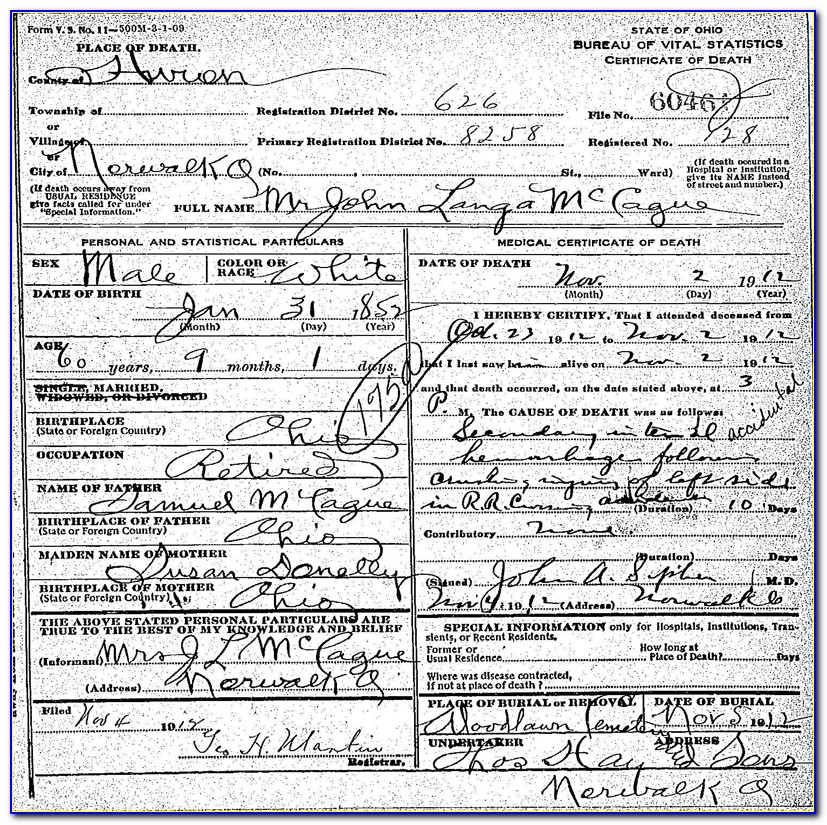 Norwalk Ca Death Certificates