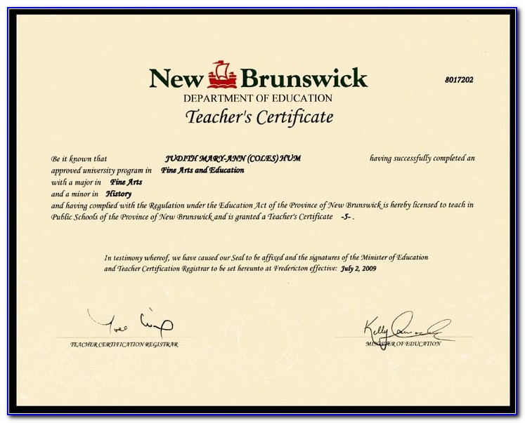 Nova Scotia Teacher Certification Levels