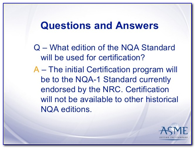 Nqa 1 Certification Training