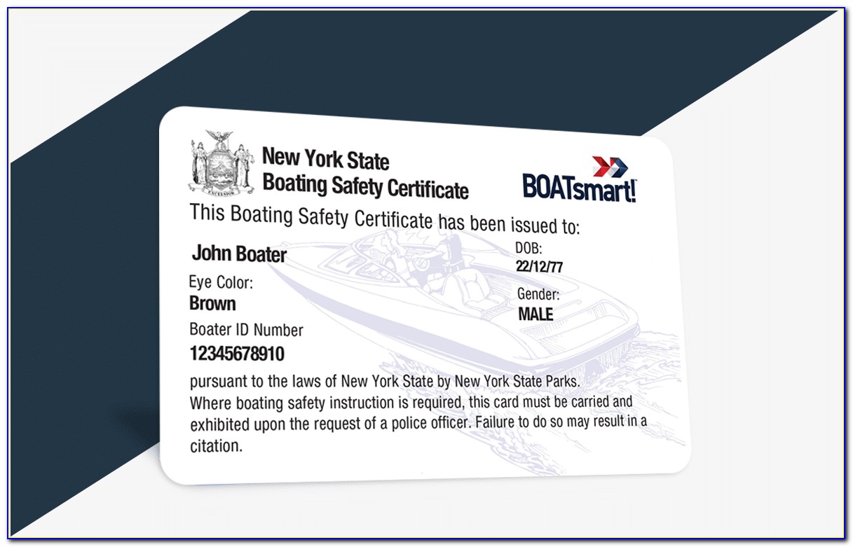 Ny Safe Boating Certificate