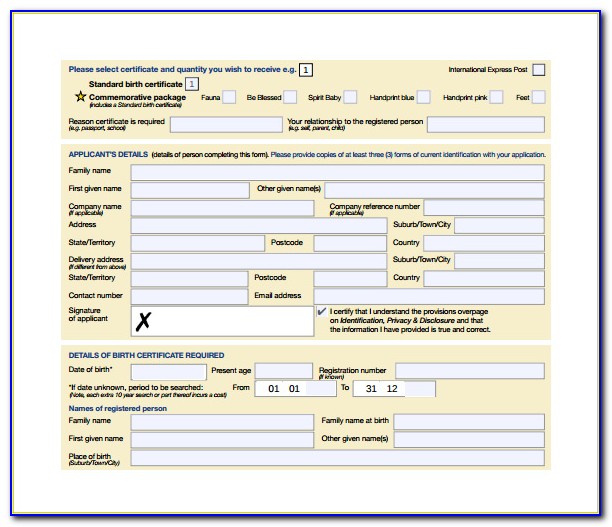Nyc Department Of Health Birth Certificate Application