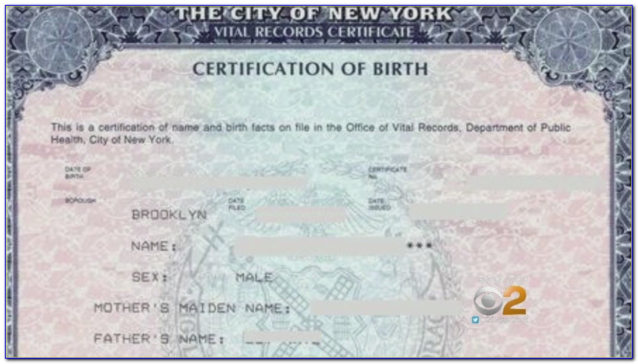 Nyc Gov Birth Certificate