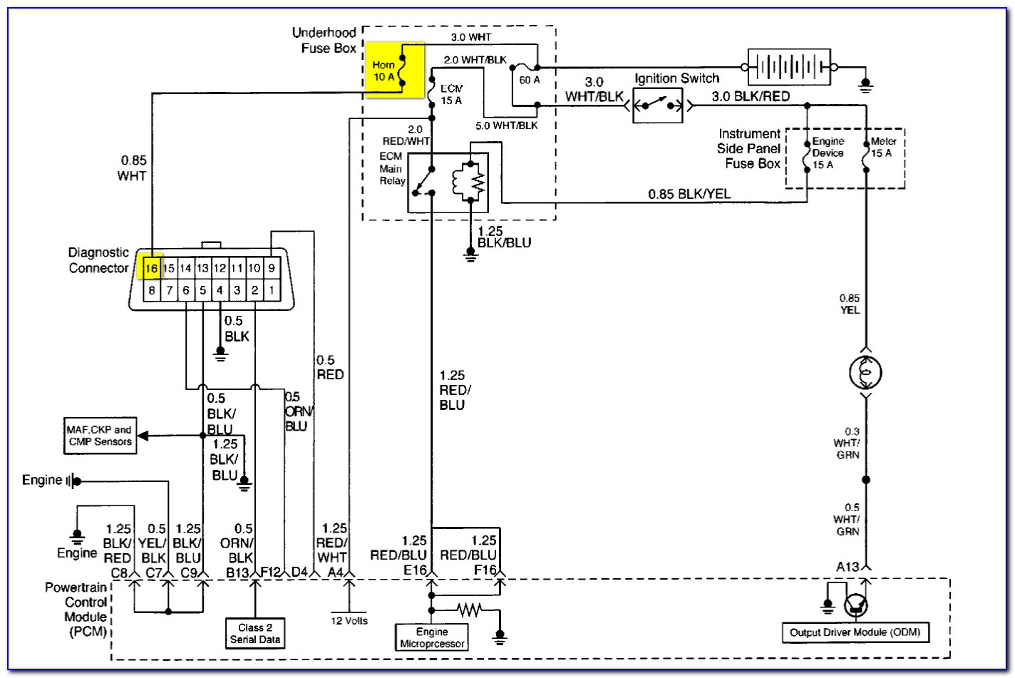Obd2 Plug Wiring Diagram