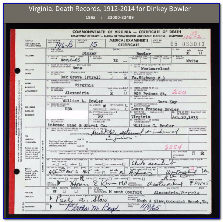 Obtain Birth Certificate Virginia