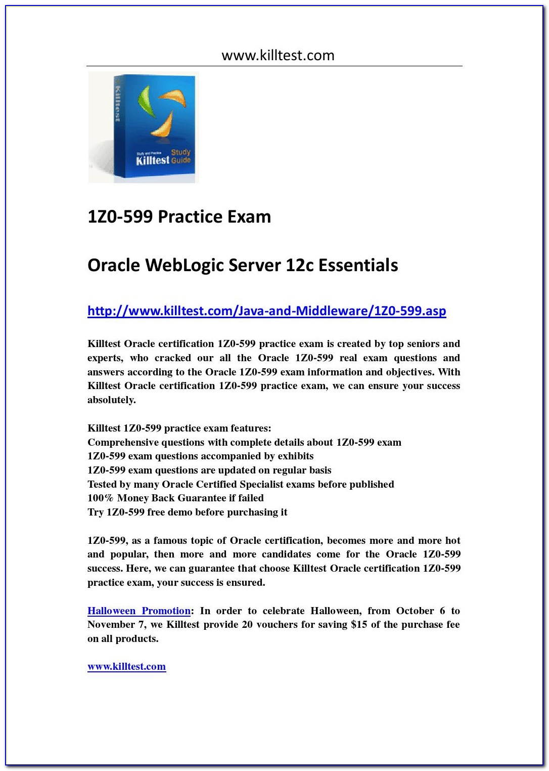 Oracle Java Certification Practice Exam